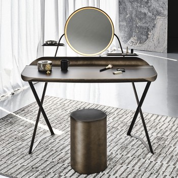 Cocoon Trousse Leather Dressing TableBy Cattelan Italia