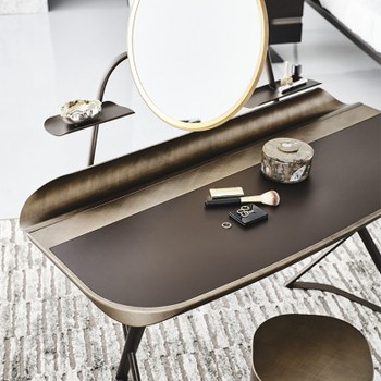 Cocoon Trousse Leather Dressing TableBy Cattelan Italia