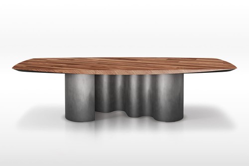Papel Wood Top Dining Table
