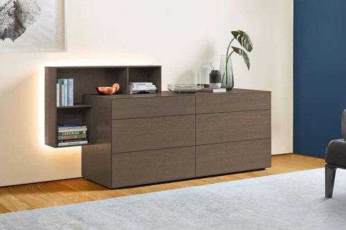 Domino Dresser With ShelvesBy Sangiacomo