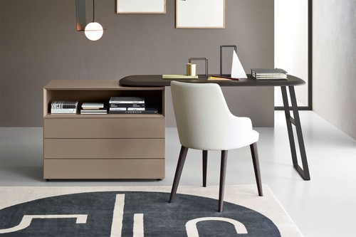 Domino Dresser With DeskBy Sangiacomo