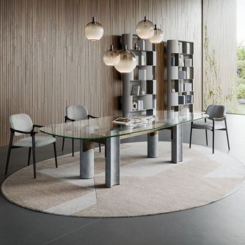 Bilbao Glass Dining TableBy Cattelan Italia